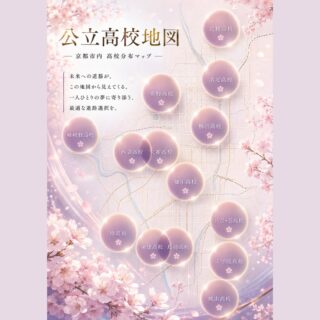 京都市内の公立高校の地図を作ってみました！